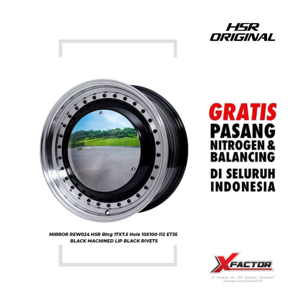 VELG MOBIL HSR R17 HSR MIRROR R17X7,5 H10X100-112 ET35 BML