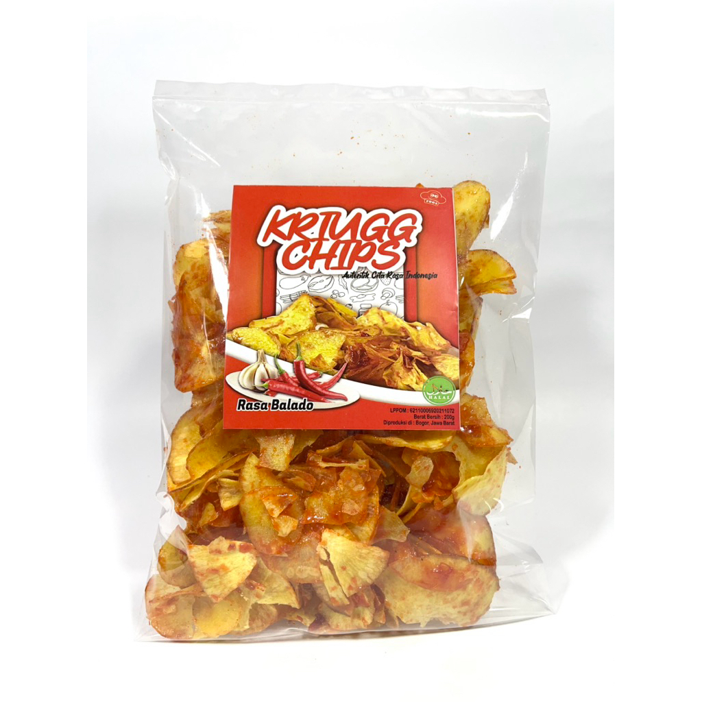 

Keripik Singkong Rasa Balado Cemilan Keriugg