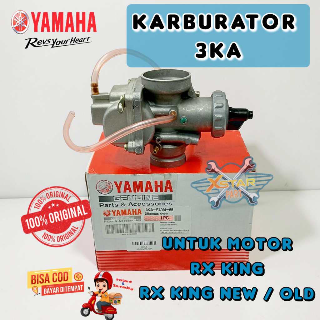 ORI KARBURATOR 3KA YAMAHA RX KING KUAITAS ASLI ORIGINAL YGP MIKUNI PRESISIS LANGSAM STABIL KARBU ASL