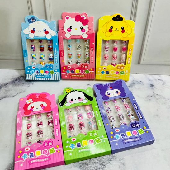 kuku box motif lucu kuku set kuku palsu anak