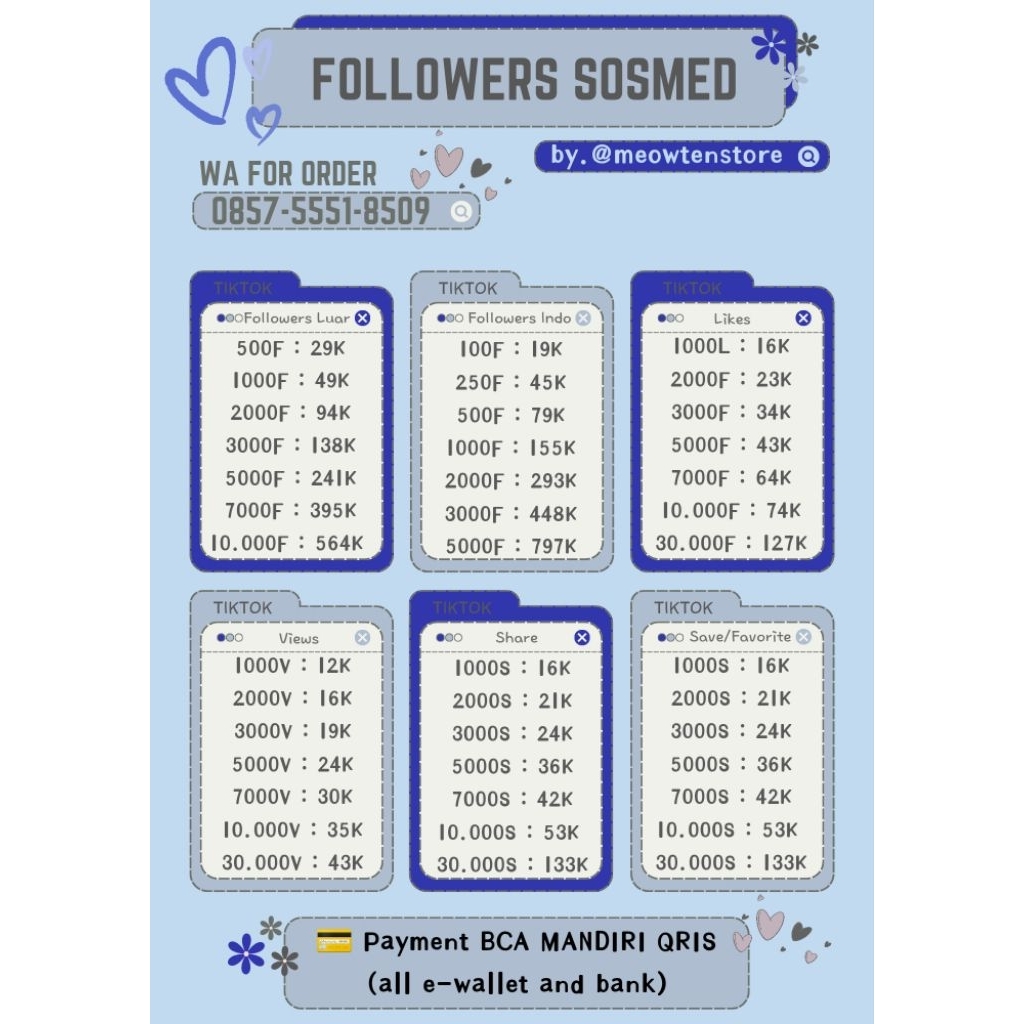 jual follower tiktok permanen
