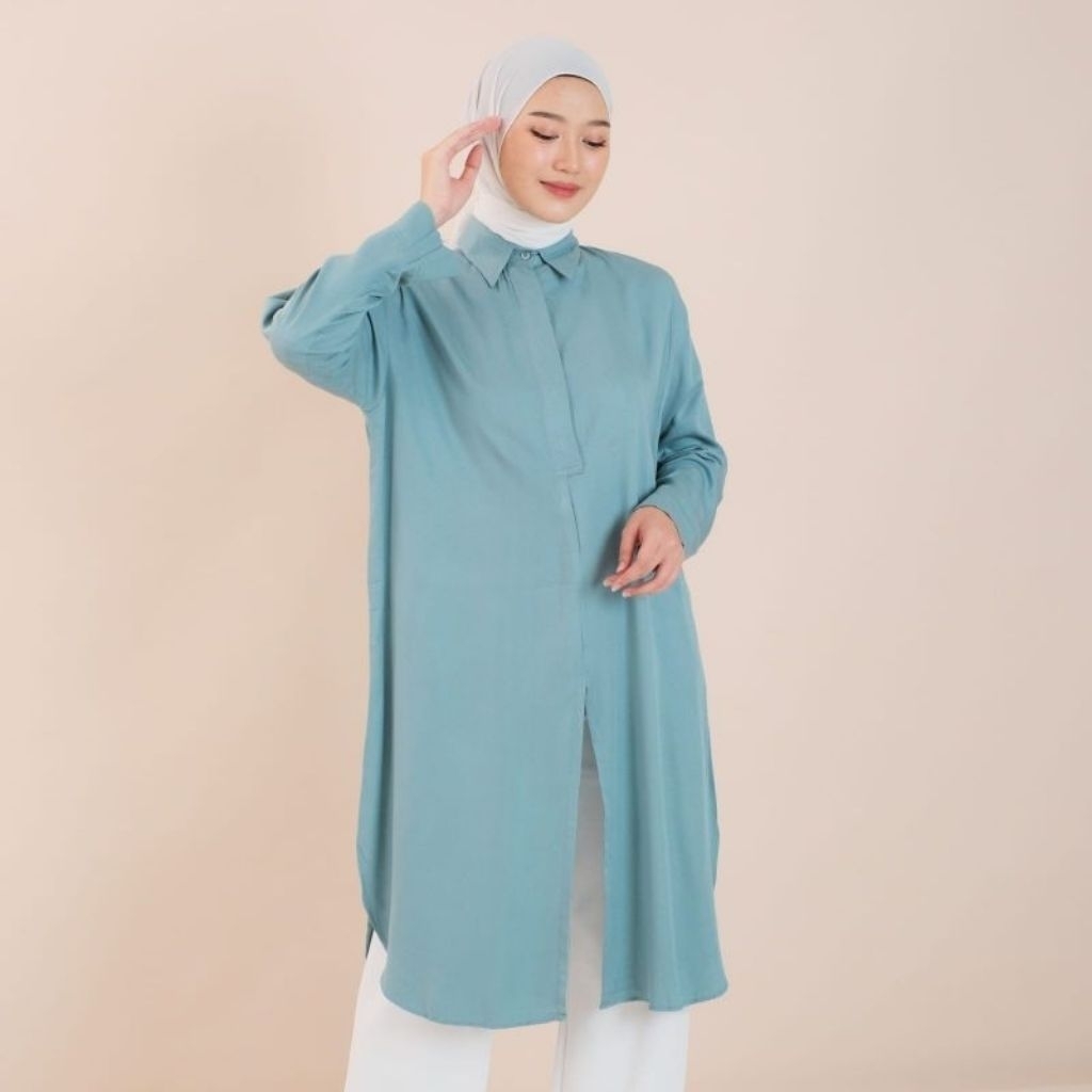MARSHA LONG TUNIK BY FREYA / TUNIK RAYON KONDANGAN TERBARU / TUNIK REMAJA OOTD KOREA STYLE