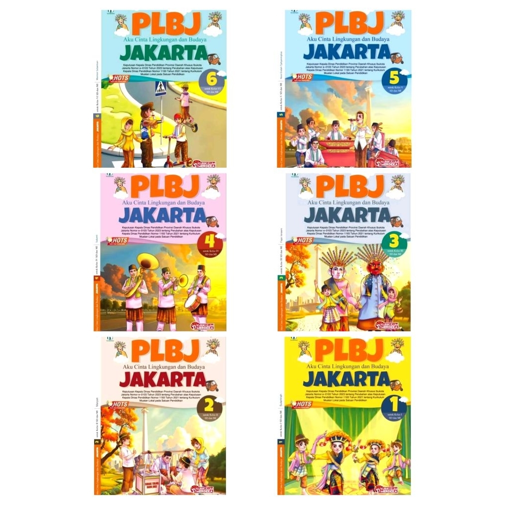 Buku PLBJ Kurikulum Merdeka Kelas 1,2,3,4,5,6 SD/Mi (Tiga Serangkai)