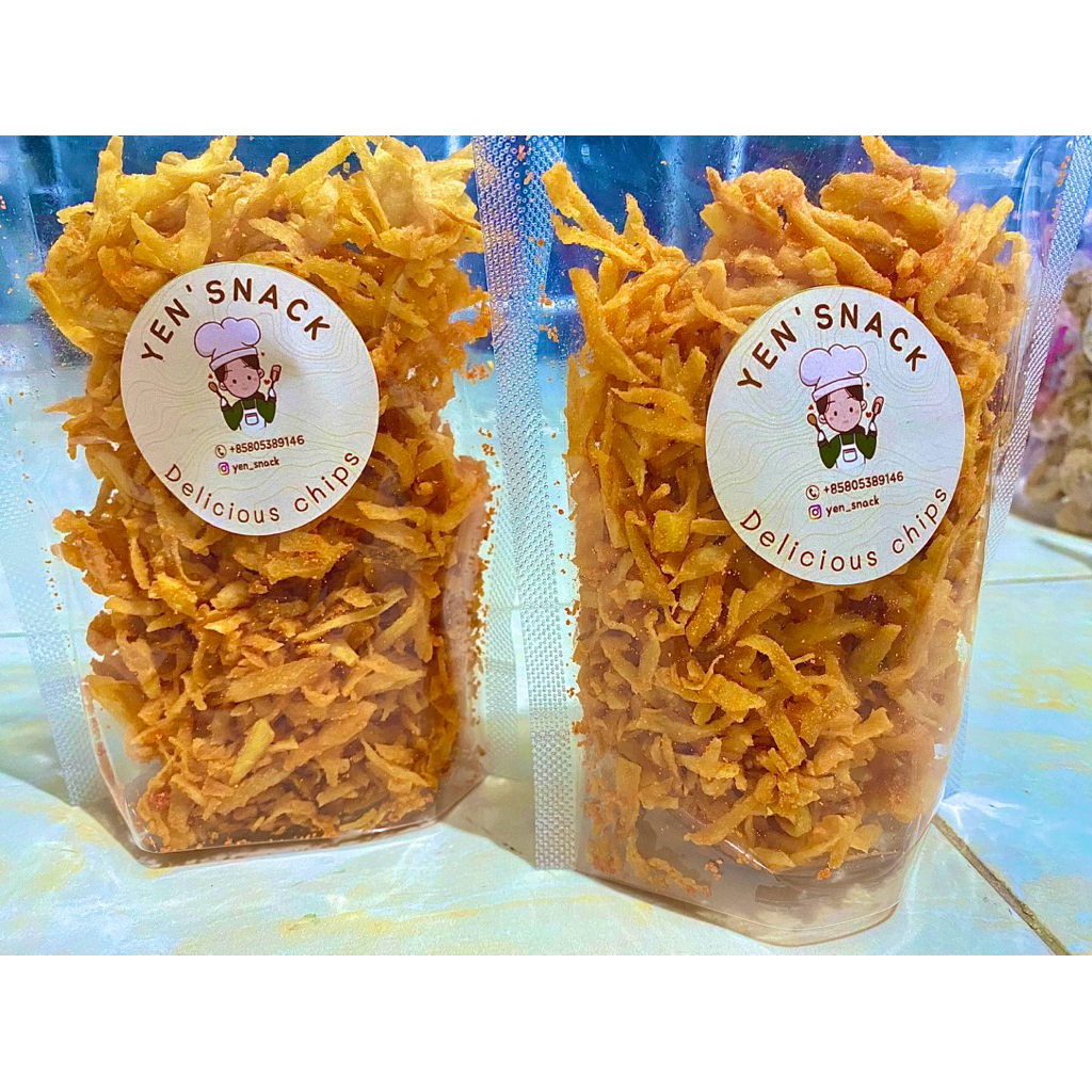 

Cemilan santai Singkong kriwil gurih dan enak