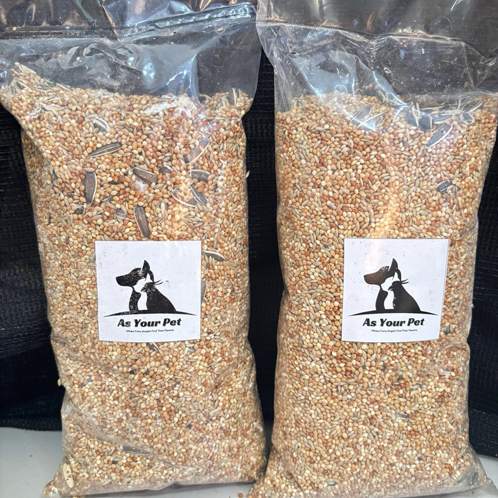 Pakan untuk Burung Paruh Bengkok Parrot Falk Parkit Australi ukuran 1kg Makanan Burung Berkualitas