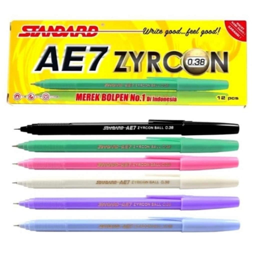 

Bolpoin / Pulpen / Ballpoint / Bulpen STANDARD AE7 ZYRCON 0.38