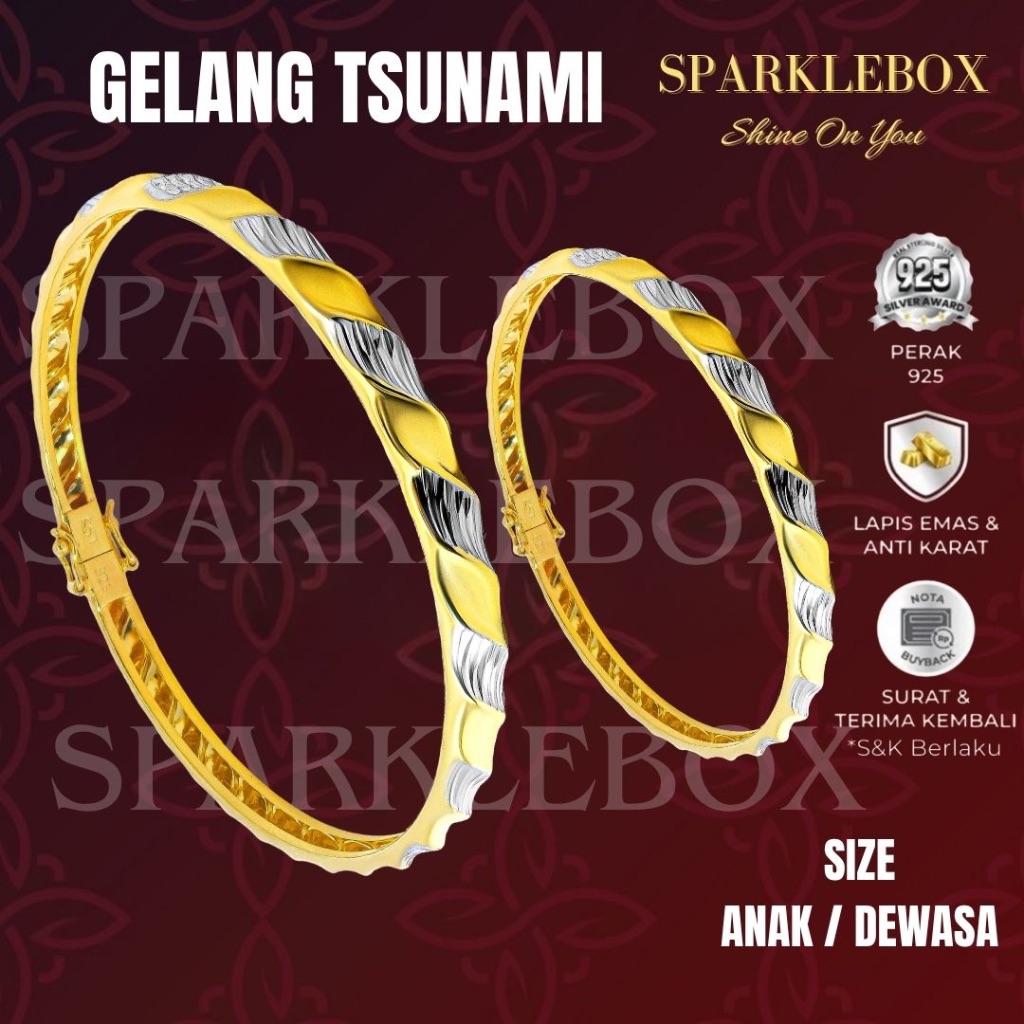 Gelang perak asli 925 bersertifikat - Gelang perak wanita - Gelang perak asli Ibu Anak - Sparkle Box