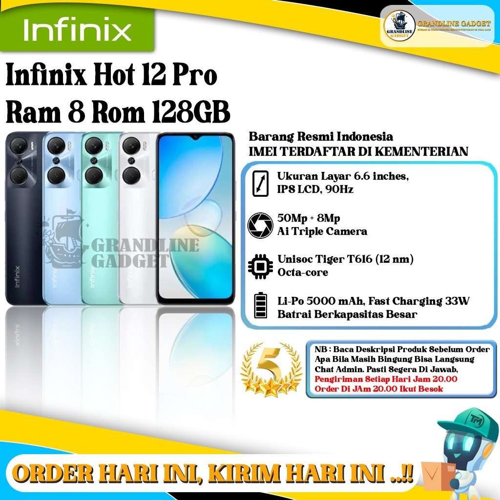 Infinix Hot 12 Pro RAM 8GB ROM 128GB