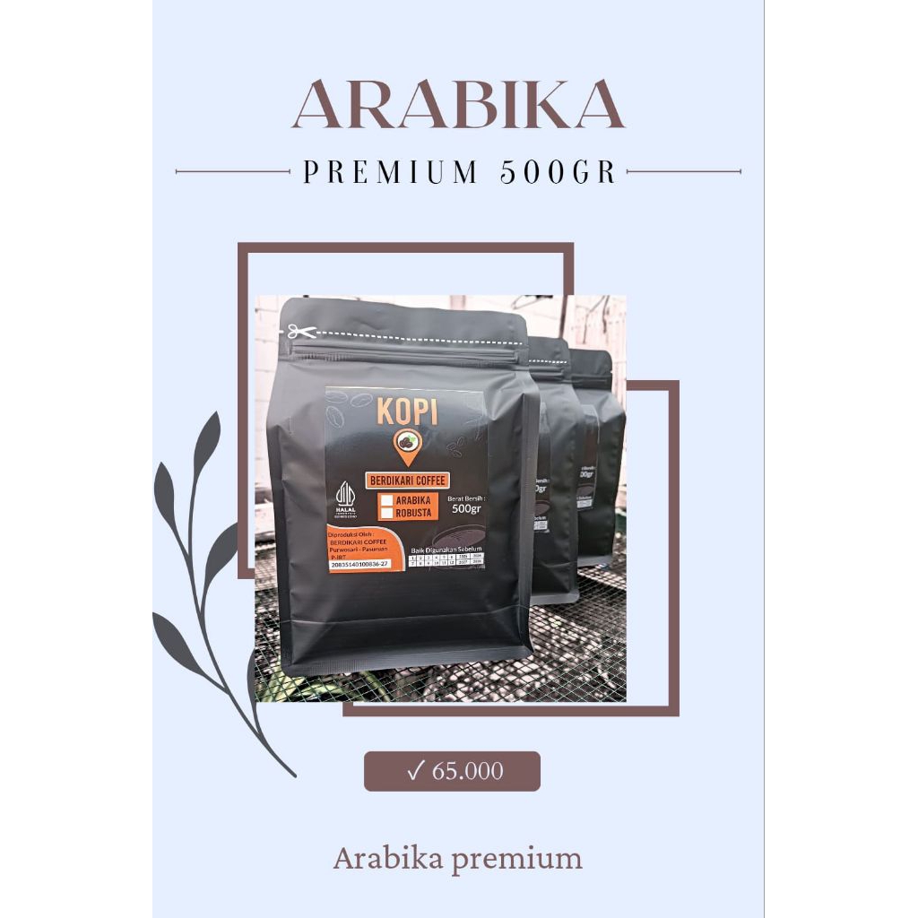 

KOPI BUBUK ARABIKA PREMIUM 500GR