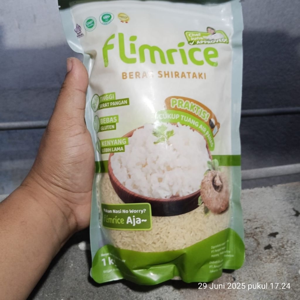 

flimrice 1kg / nasi shirataki pouch 1kg / beras 1kg flimrice #habisin stok