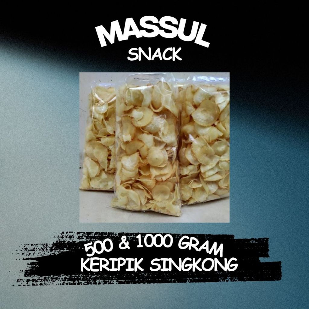

[500gram & 1000 gram] Keripik Kripik Singkong Asin Renyah