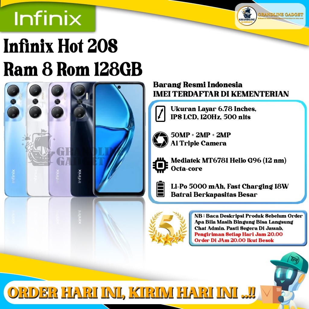 Infinix HOT 20S RAM 8GB ROM 128GB
