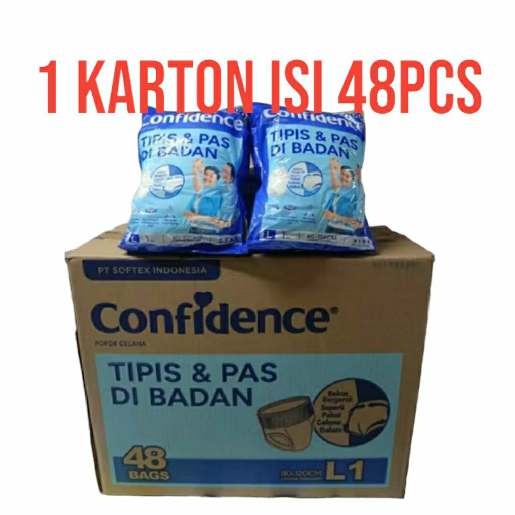 1 Karton Confidence Popok Celana dewasa / Popok Dewasa Celana ukuran M/L/XL