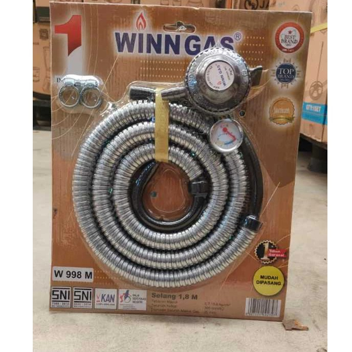 SELANG+REGULATOR WINNGAS W418M/W998M - WINNGAS SELANG+REGULATOR W418M/W998M