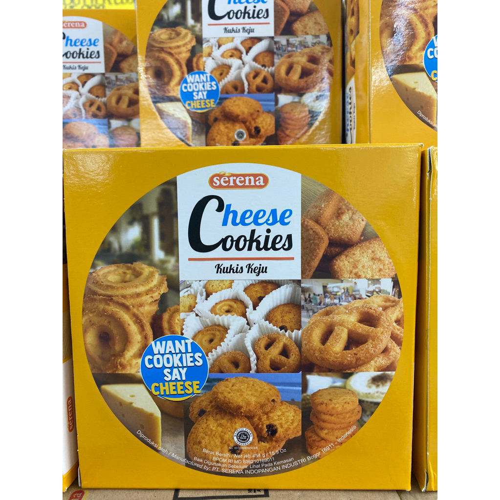 

Serena Chesse Cookies Biskuit Keju Kue Kaleng 454gram