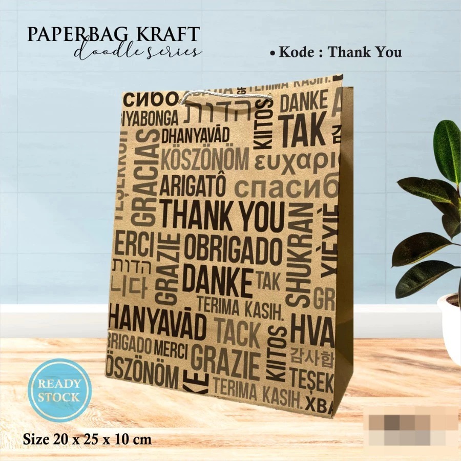 

[12 PCS] PAPER BAG MOTIF READY STOCK PAKET LUSINAN - TAS SOUVENIR ULTAH THANK YOU TERMURAH