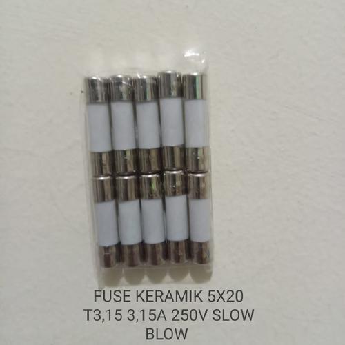 FUSE KERAMIK 5X20 T3,15 3,15A 250V TIME DELAY FUSE