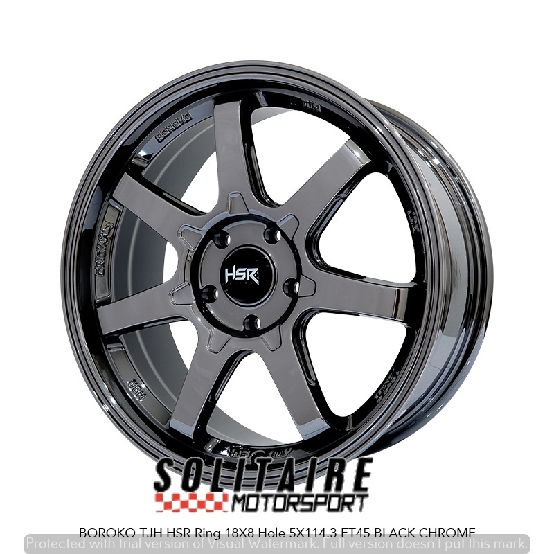 VELG RACING HSR BOROKO TJH RING 18 untuk INNOVA JUKE EXPANDER QUTLANDER BRV VOXY HSR R18