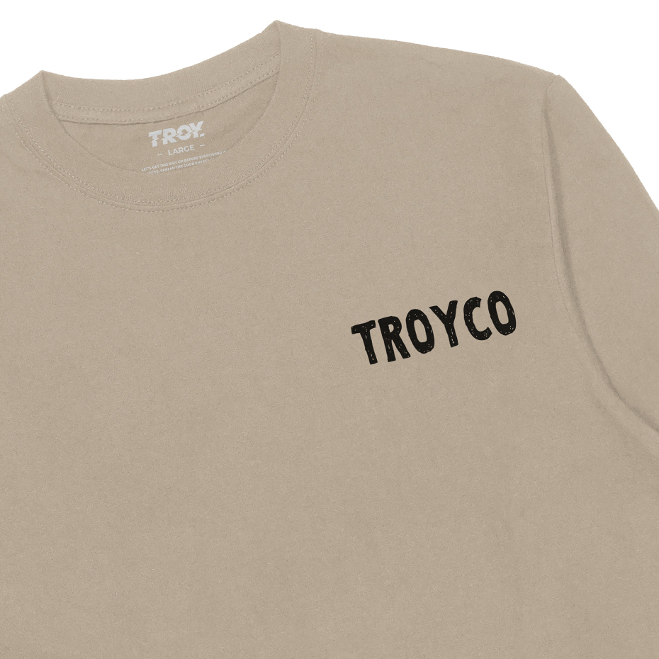 Troy Company Double Sleeve Double Layer Vintage Longsleeve Beige Black Boisterous DSD 3164