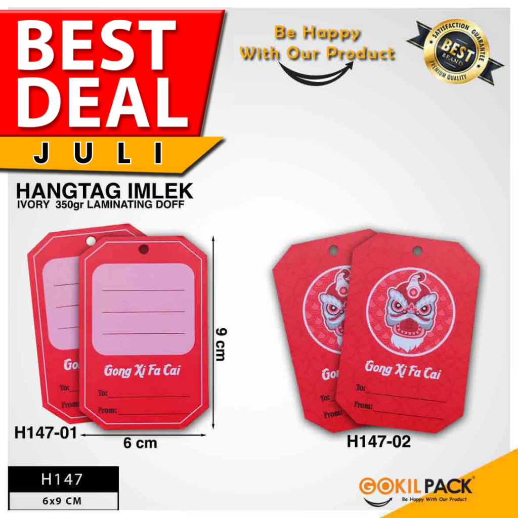 

Label Chinese New Year Hangtag Imlek Aksesoris Murah H147 - H147-01 - H147-02