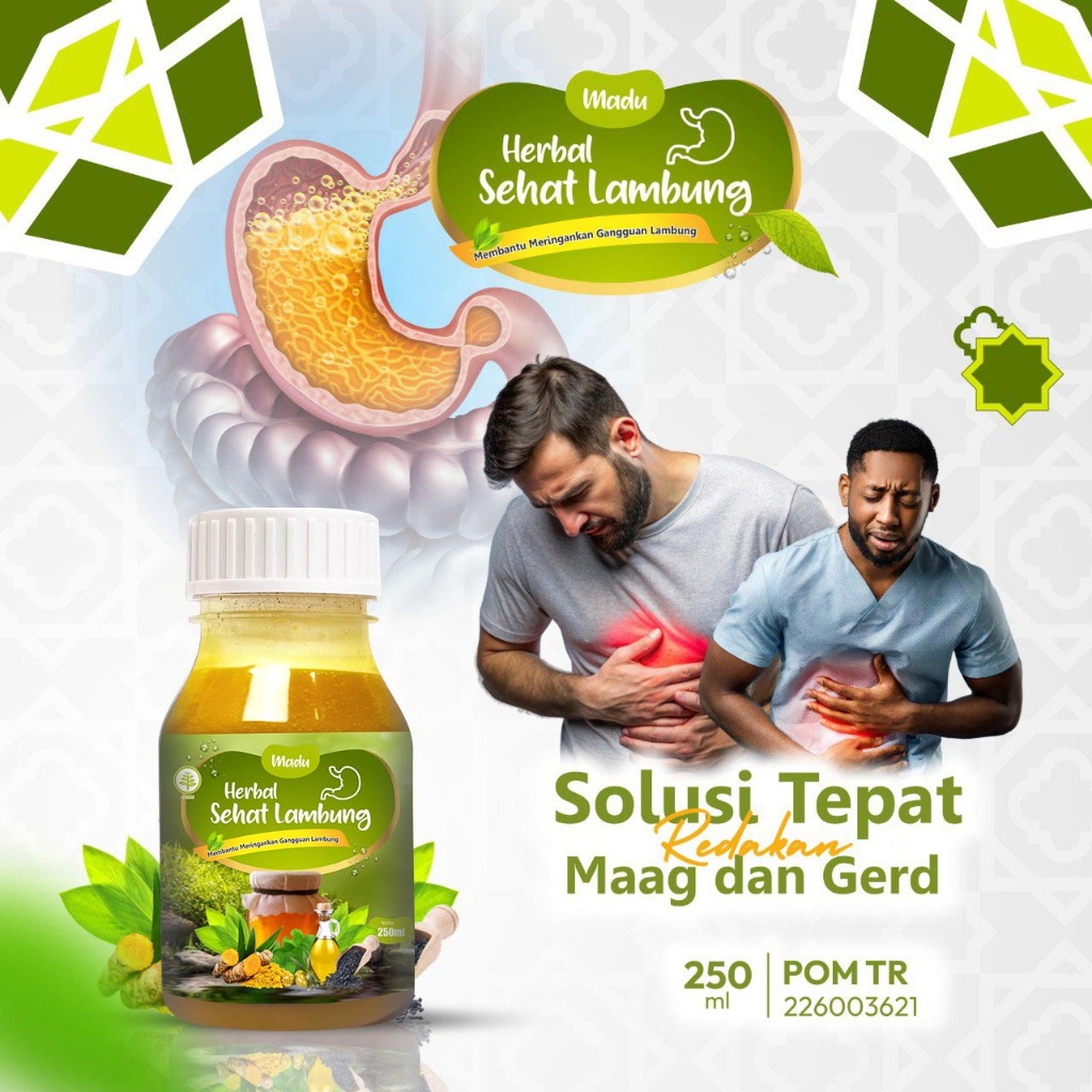 Washfah Madu Lambung GERD | Herbal Sehat Lambung Anxiety