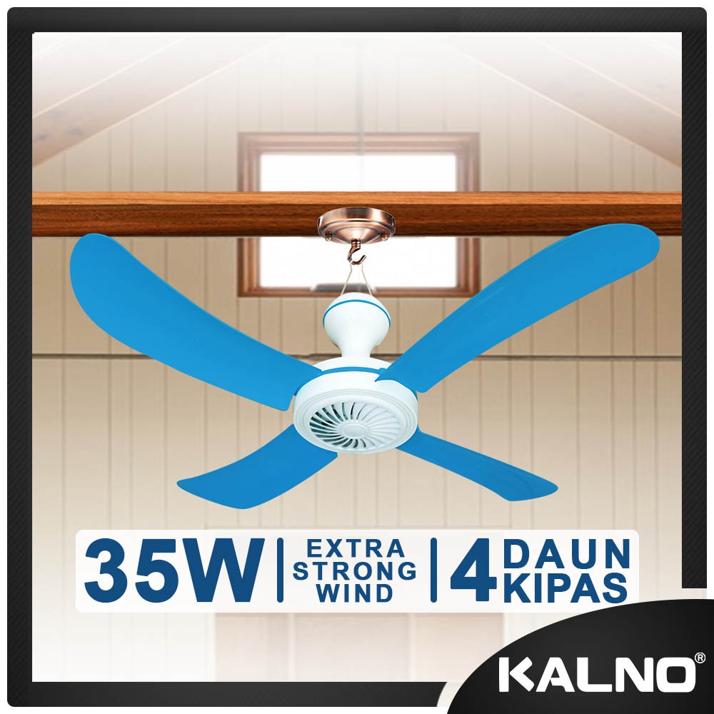 Kalno Kipas Gantung 35 watt / Kipas Angin Helifan Baling - baling / Kipas Angin Gantung Plafon