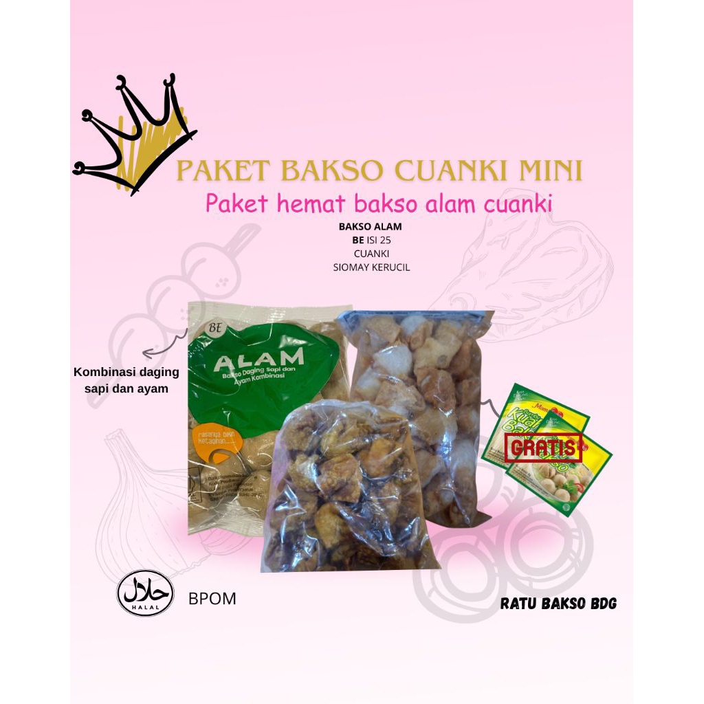 

paket bakso cuanki mini