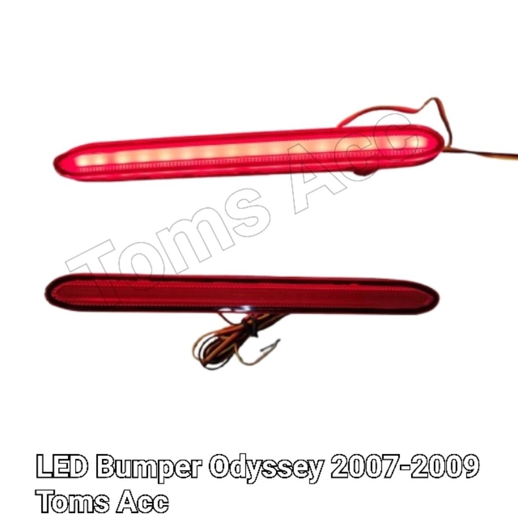 LED Bumper Odyssey 2007 2009 Honda Reflector Bumper Nyala Terang