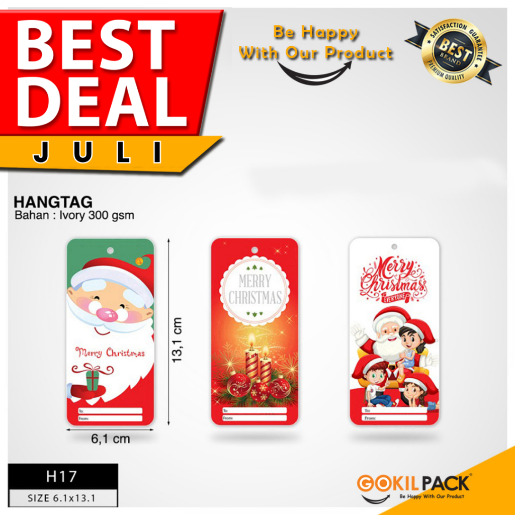 

Hang Tag – Hang Tag Motif Merry Christimas 13.1x6.1 | H17