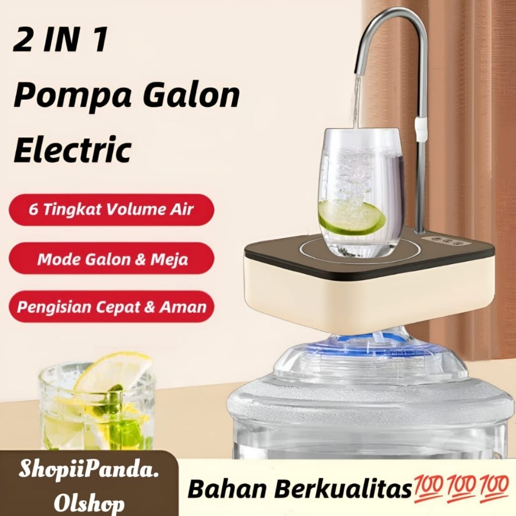 UM1 Pompa Galon/Pompa Galon USB Recharge/Pompa Aqua Galon Portableshopiipanda