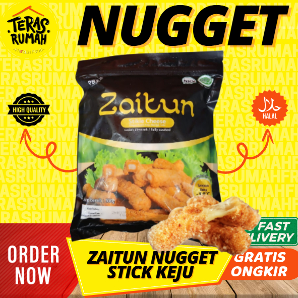 

ZAITUN CHICKEN NUGGET CHEESE STICK / KEJU STICK/ NUGGET AYAM KEJU 500GR