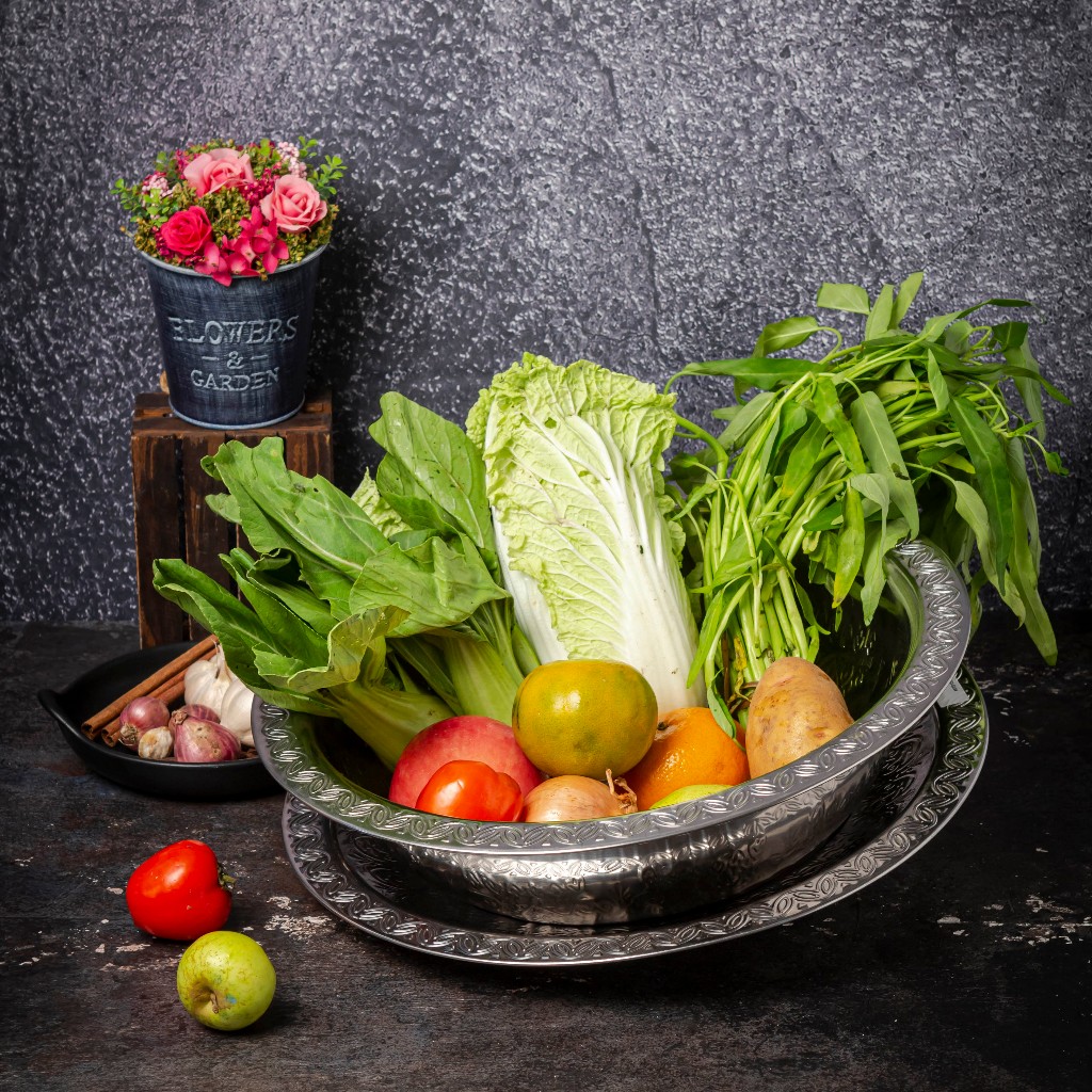 SALE  - Set Baki Nampan Baskom Stainless Jumbo Wadah Sayuran Makanan