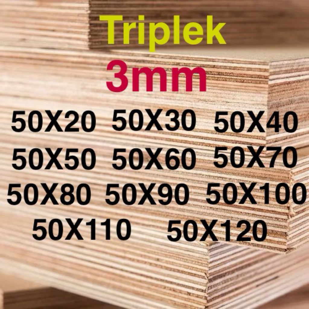 Triplek 3mm Ukuran Presisi
