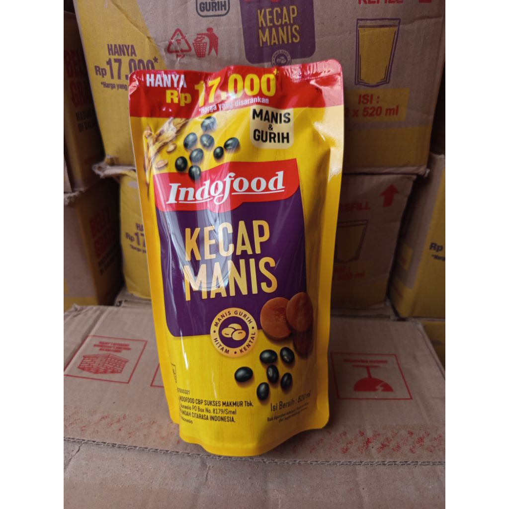 

Kecap Manis Indofood 520 ml (12 pcs/1crtn)