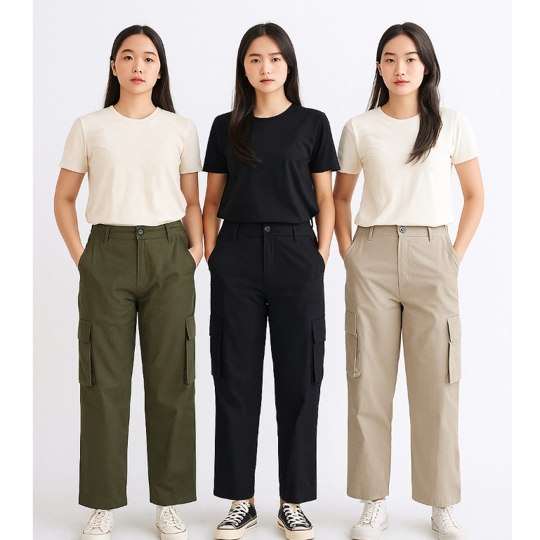 Mistiten - Celana Kulot Cargo Loose Pant Misti10