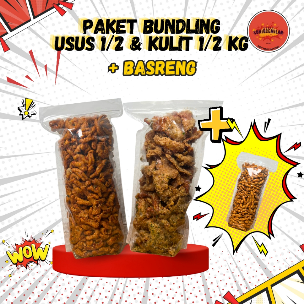 

PROMO PAKET BUNDLING USUS 1/2KG & KULIT 1/2KG PLUS BONUS