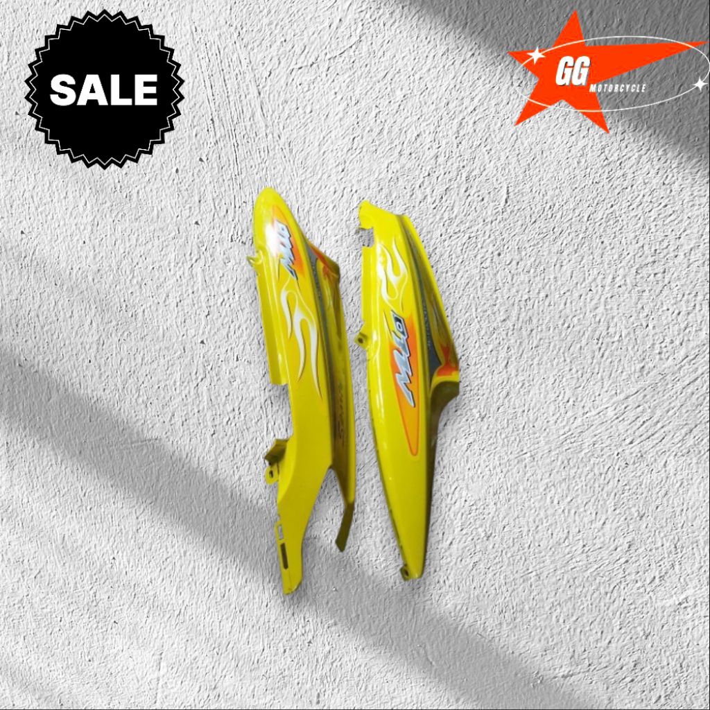 cover body belakang mio sporty-smile warna hijau set stiker