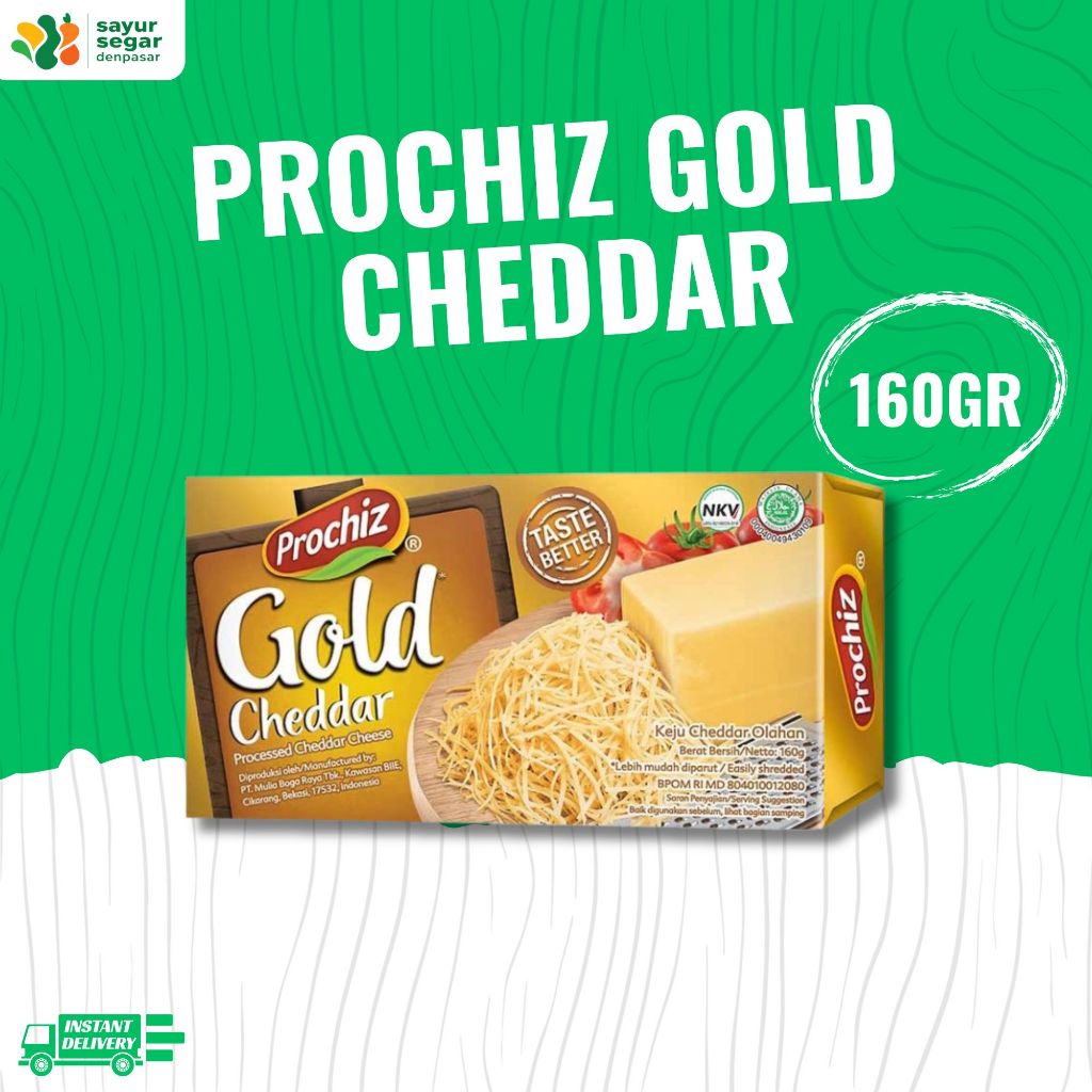 

Prochhiz Gold Cheddar 160gr - Sayur Segar Denpasar