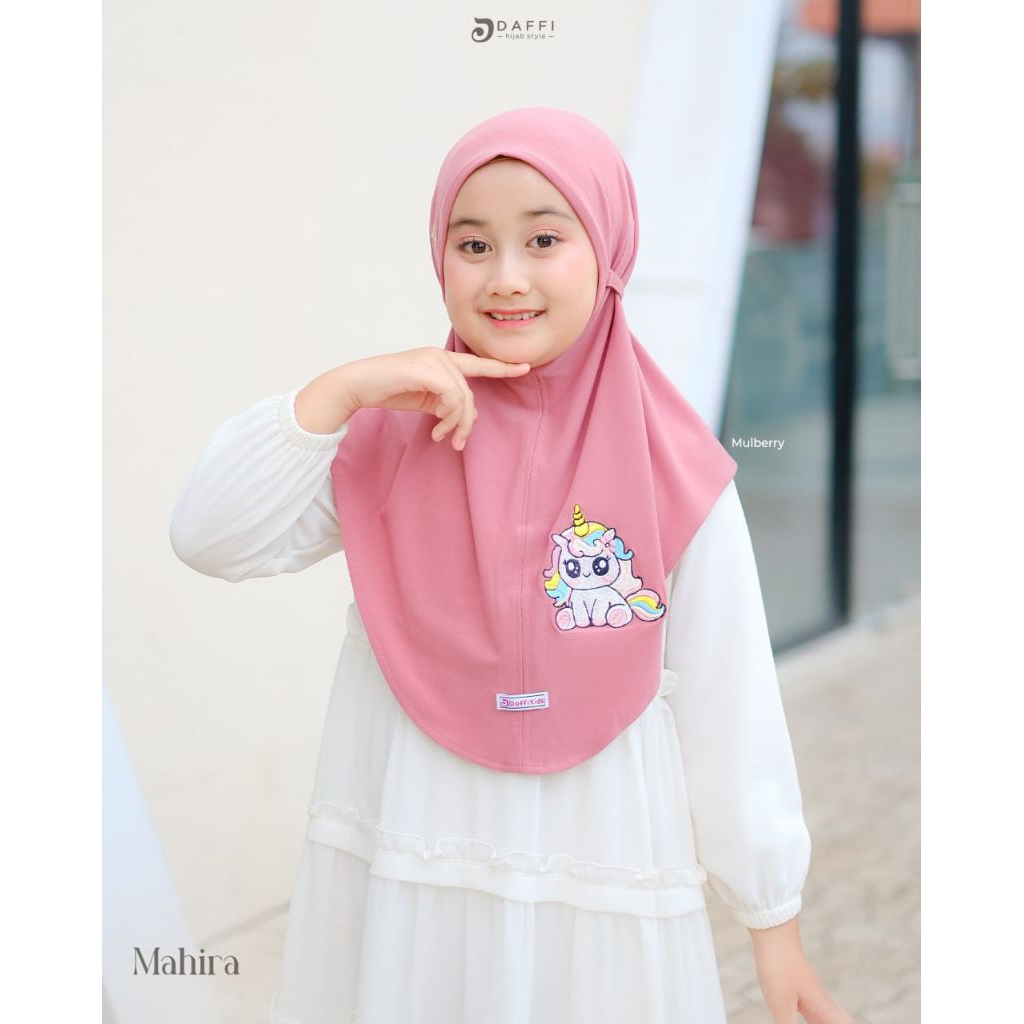 HIJAB ANAK UK XS - S UNTUK SEKOLA/NGAJI SERIES MAHIRA KIDS DAFFI