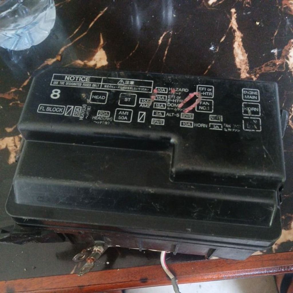 fuse box/kotak skring ,corolla all new 96 98