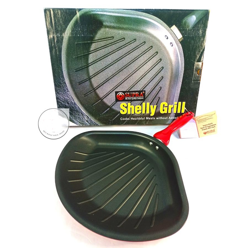 Supra Wajan Teflon Pemanggang Daging Shelly Grill