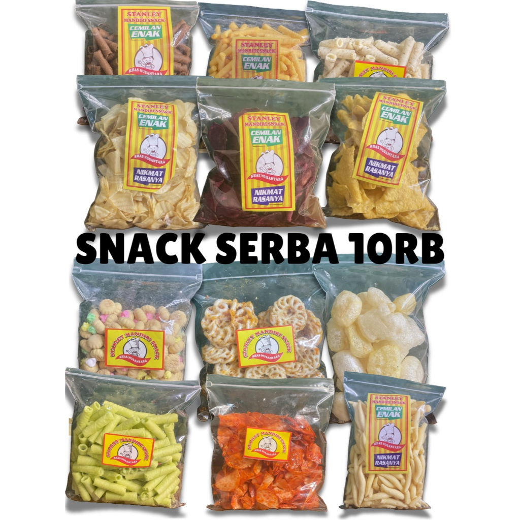 

Aneka Snack Serba 10.000 / Snack Lokal Bebas Pilih / Camilan Murah Serba 10rb