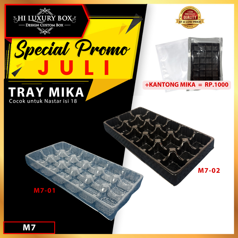 

Mika Tray Kue Tatakan Sekat Nastar Isi 18| M7