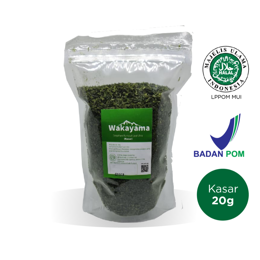 

Aonori Rumput Laut KASAR Seaweed Bubuk 20g - Kasar