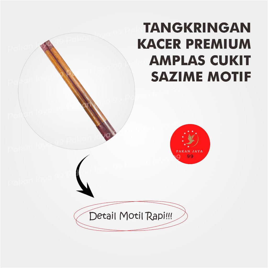 Tangkringan Kacer Sazime Premium Kayu Jati Amplas Plangkringan Sangkar Burung Kacer Cendet Cucakrowo