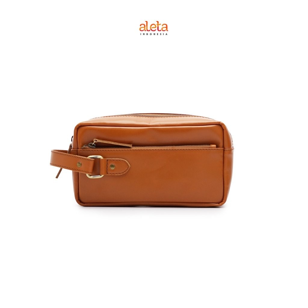 Aleta Indonesia - Nemo Clutch Kulit Asli Premium Muat HP, Kartu, Dompet Free Grafir Nama