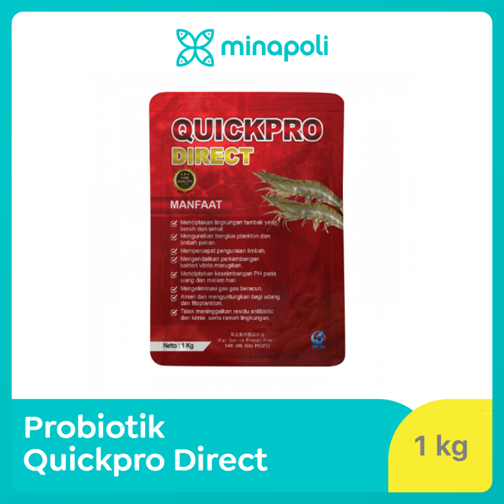 Probiotik Udang dan Ikan QuickPro Direct kemasan 1 kg