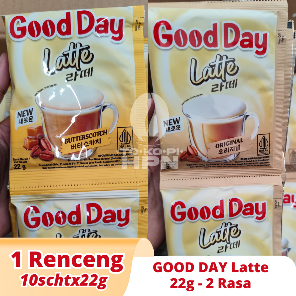 

Good Day Latte Original / Butterscotch Renceng 10schtx22g