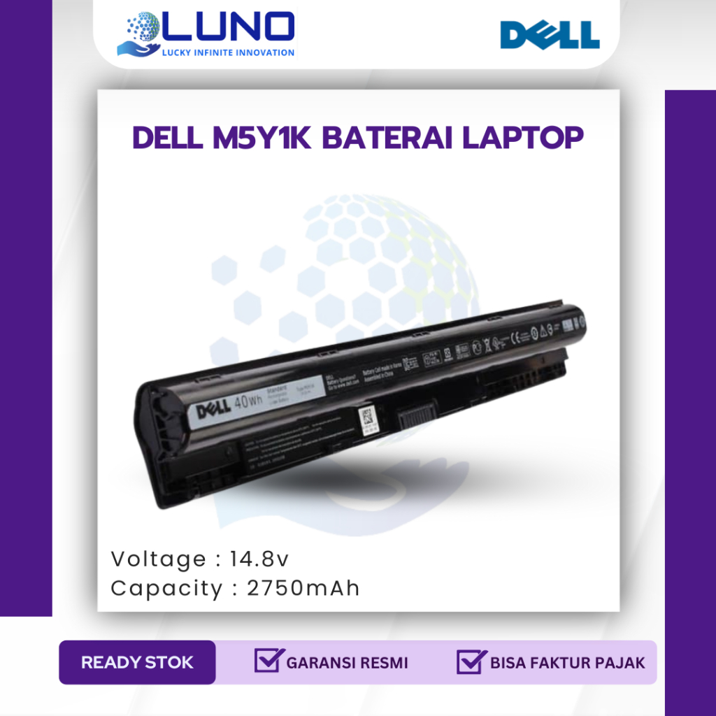 DELL M5Y1K BATERAI LAPTOP