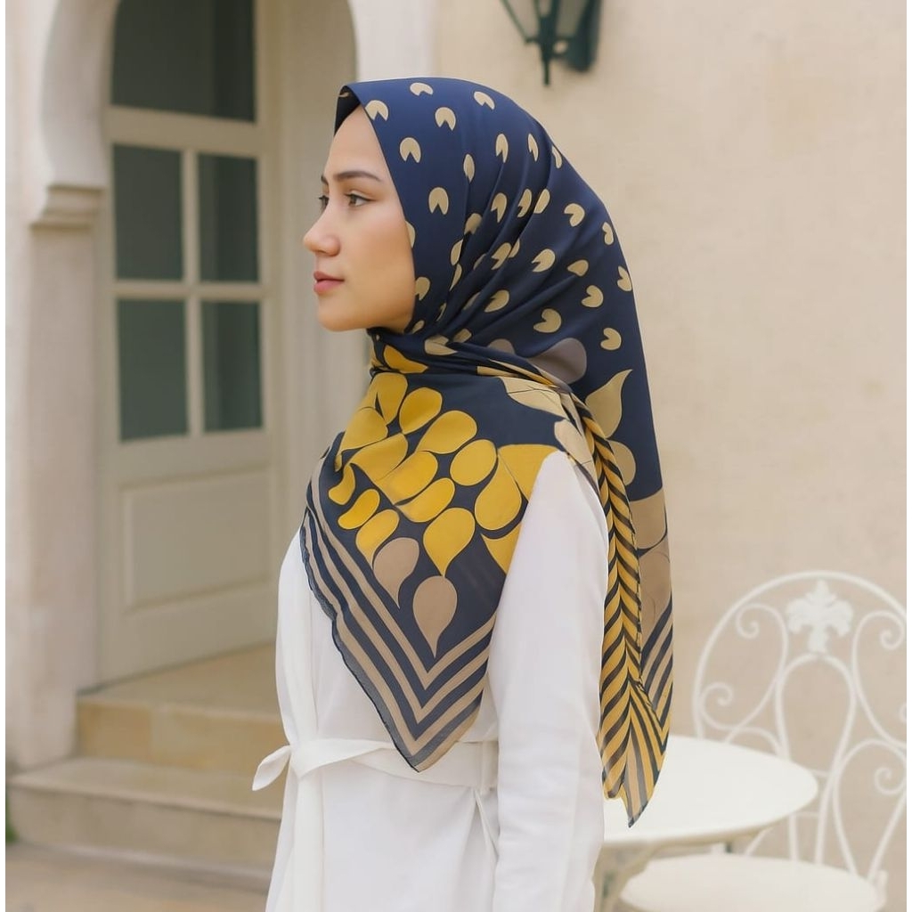 PROMO/ARWA NAVY/JILBAB VOAL PREMIUM/GROSIR HIJAB/HIJAB SEGI EMPAT/VOAL MOTIF PREMIUM / DEENAY KW
